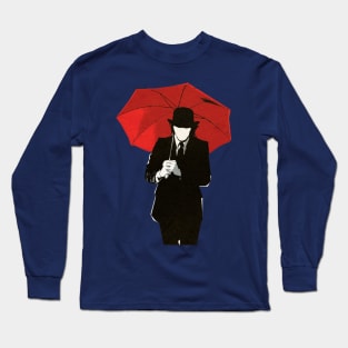 Man With Umbrella Long Sleeve T-Shirt